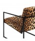 SILLÓN ANIMAL PRINT TEJIDO-METAL SALÓN 65 X 85 X 73 CM