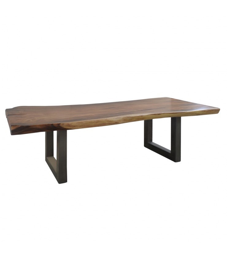 MESA COMEDOR NATURAL MADERA DE SUAR 260 X 100 X 78 CM