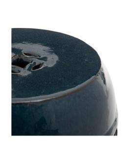 TABURETE AZUL CERÁMICA DECORACIÓN 35 X 35 X 48 CM