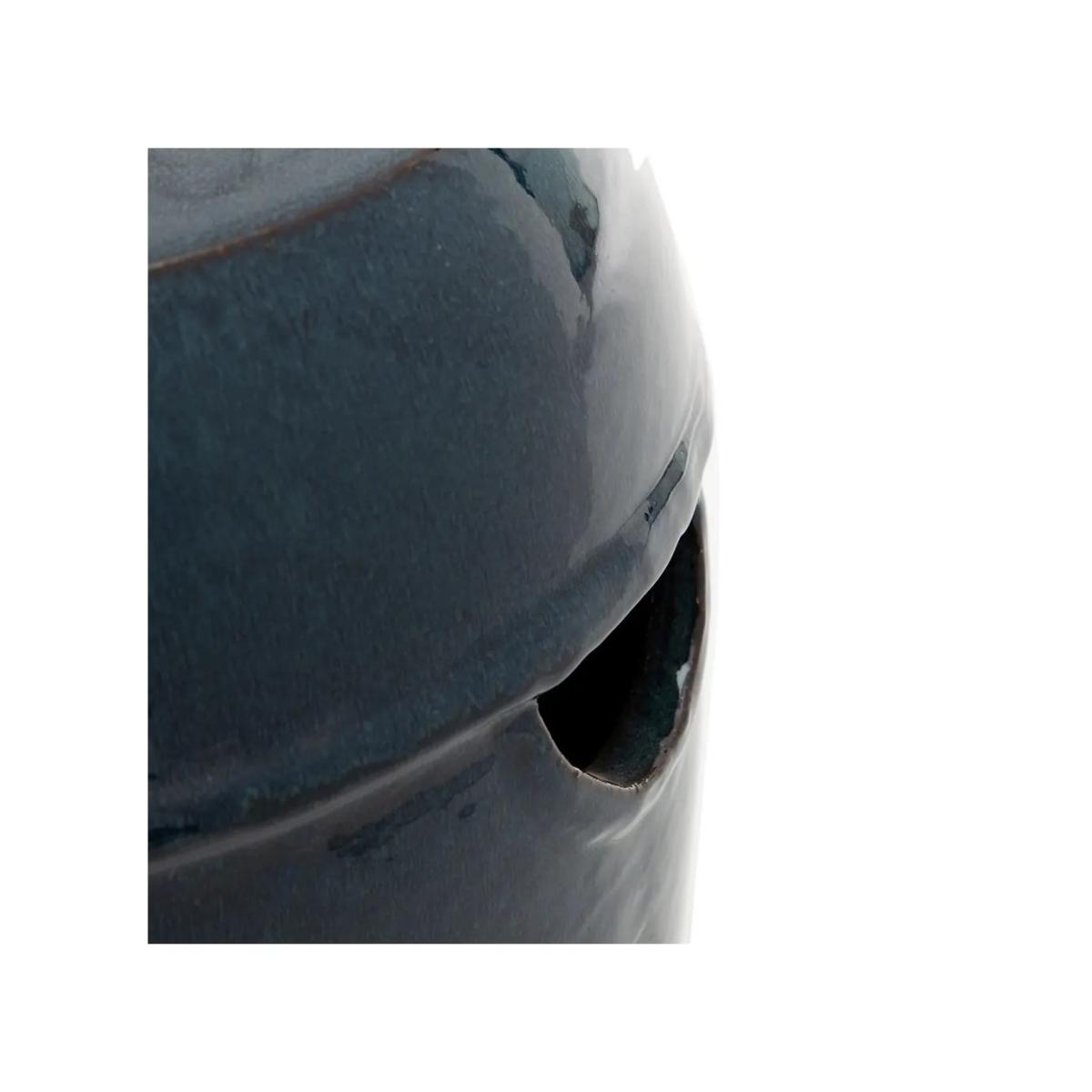 TABURETE AZUL CERÁMICA DECORACIÓN 35 X 35 X 48 CM