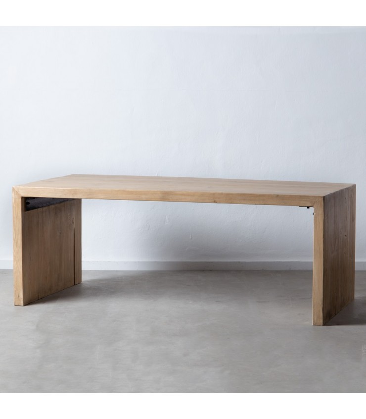 MESA COMEDOR NATURAL MADERA DE PINO 200 X 100 X 76 CM