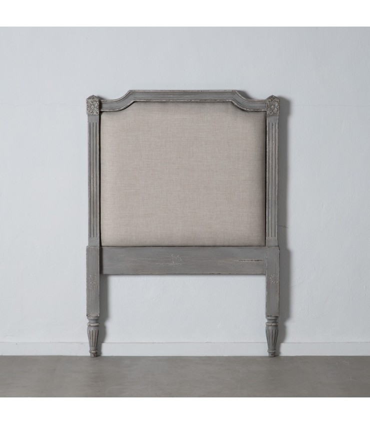 CABECERO GRIS MADERA / TEJIDO 103 X 7 X 153 CM