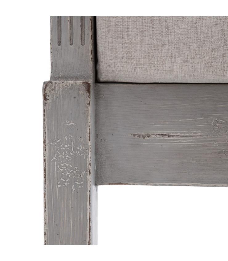 CABECERO GRIS MADERA / TEJIDO 103 X 7 X 153 CM