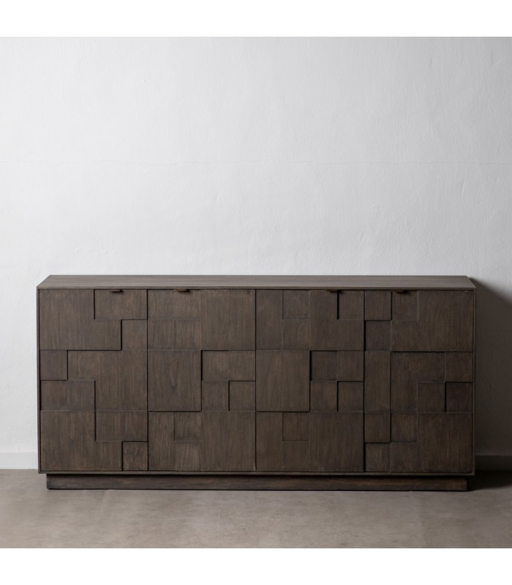 APARADOR GRIS MADERA MINDI SALÓN 180 X 45 X 85 CM