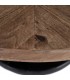 MESA COMEDOR NATURAL-NEGRO 120 X 120 X 76 CM