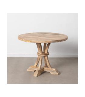 MESA COMEDOR BLANCO ROZADO 100 X 100 X 76 CM