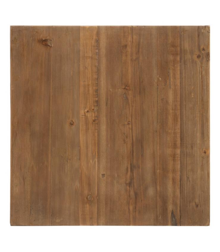 MESA AUXILIAR NATURAL MADERA DE PINO 60 X 60 X 60 CM