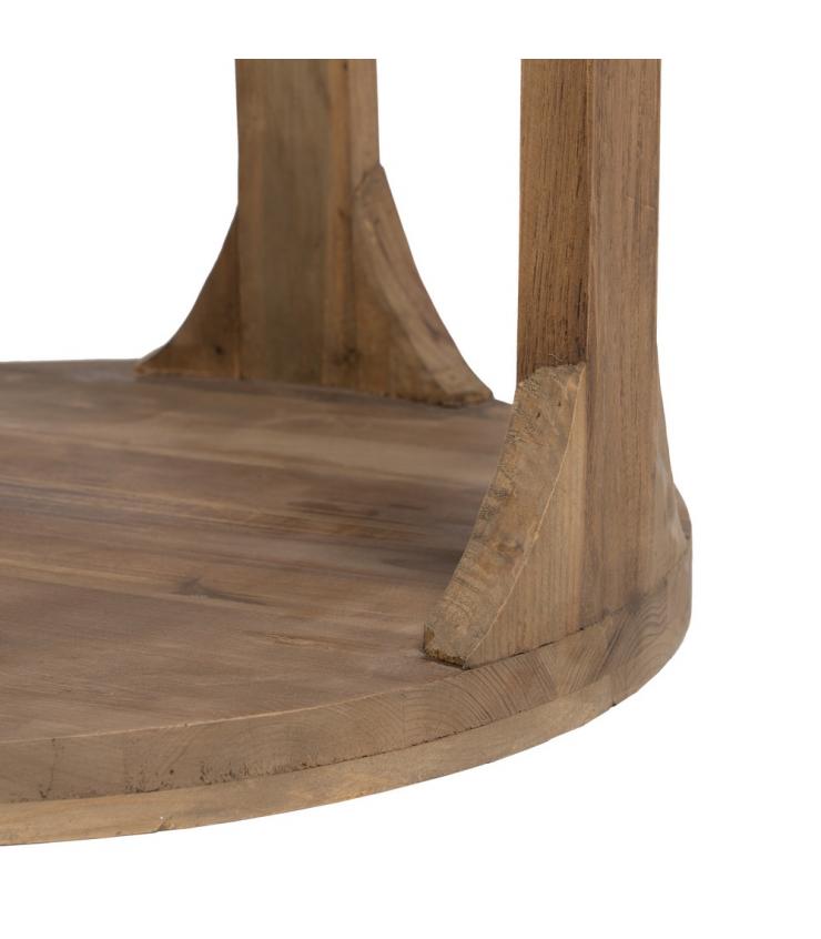 MESA AUXILIAR NATURAL MADERA DE PINO 60 X 60 X 66 CM