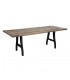 MESA COMEDOR NATURAL-NEGRO 220 X 90 X 76 CM