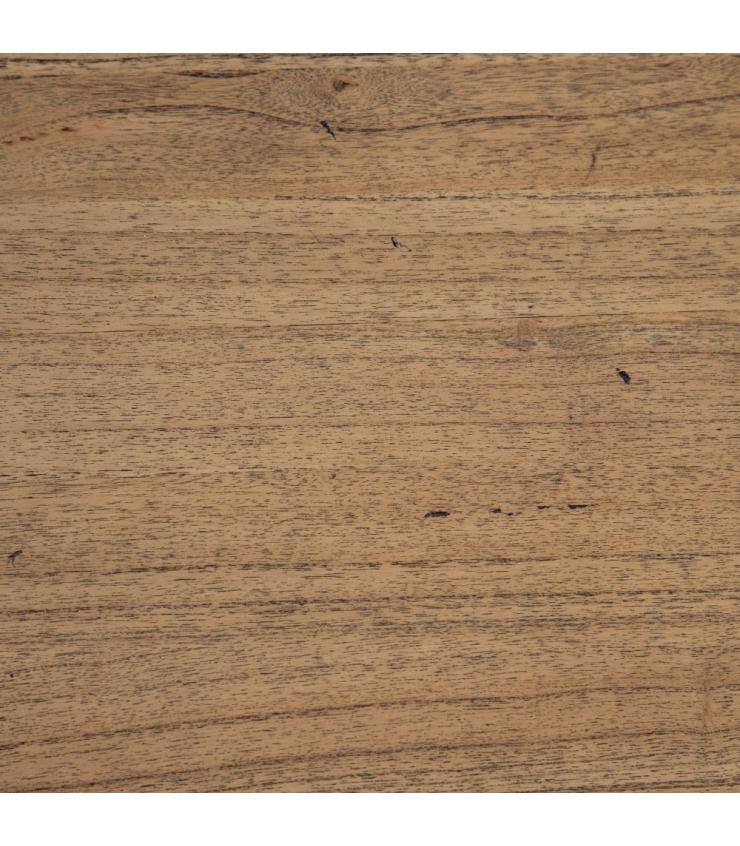 ESCRITORIO NATURAL-NEGRO MADERA-HIERRO 150 X 65 X 75 CM