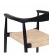 SILLA NATURAL-NEGRO RATÁN/MADERA SALÓN 59 X 58 X 76,50 CM