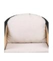 SILLÓN NATURAL-NEGRO RATÁN/MADERA SALÓN 58 X 60 X 77 CM