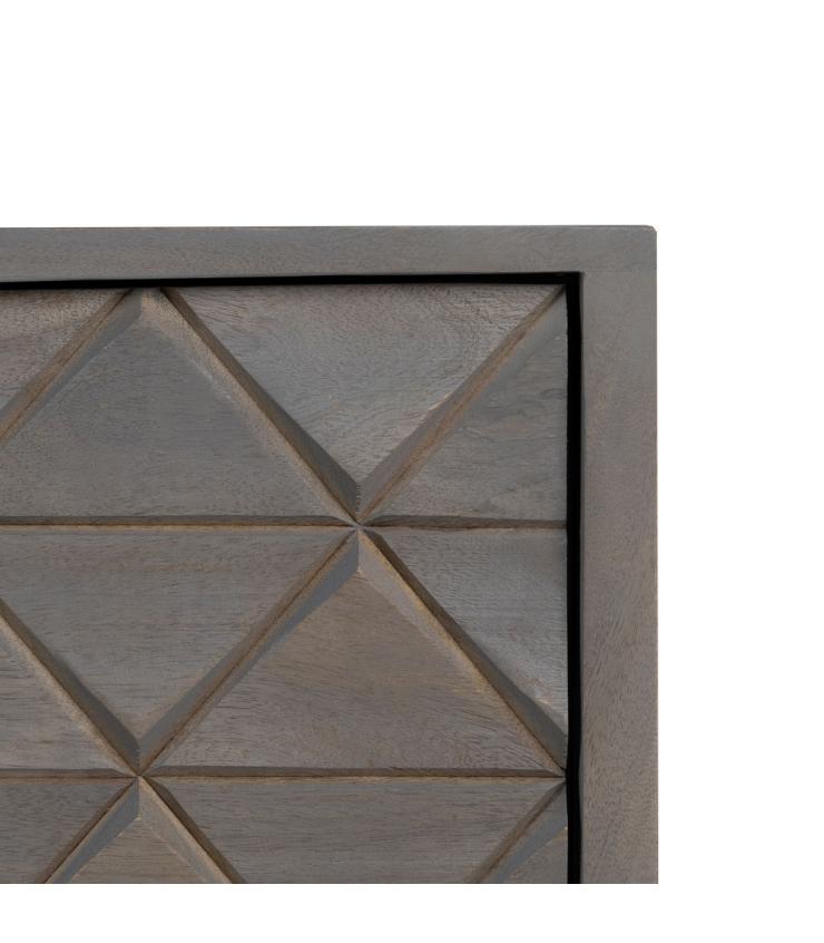 APARADOR GRIS MADERA / METAL SALÓN 152,50 X 41 X 85 CM