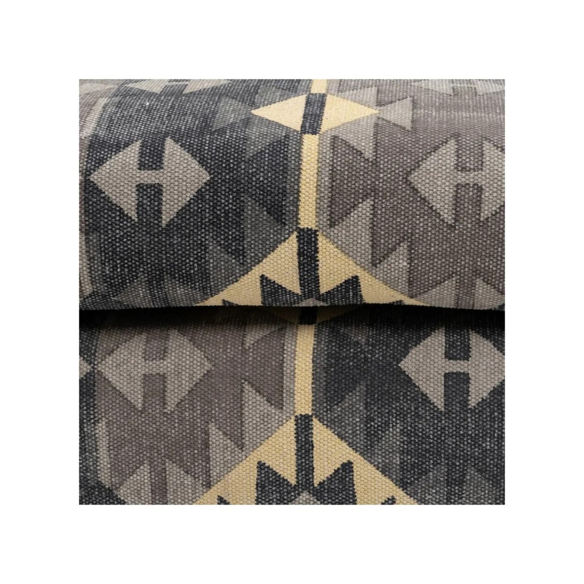 SILLÓN NEGRO-TAUPE TEJIDO-MADERA SALÓN 91 X 90 X 95 CM