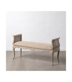 BANQUETA BEIGE DM-MADERA SALÓN 137 X 45 X 74 CM