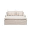 SOFÁ CHAISE LONGUE BEIGE TEJIDO SALÓN 190 X 165 X 95 CM