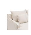 SOFÁ CHAISE LONGUE BEIGE TEJIDO SALÓN 190 X 165 X 95 CM