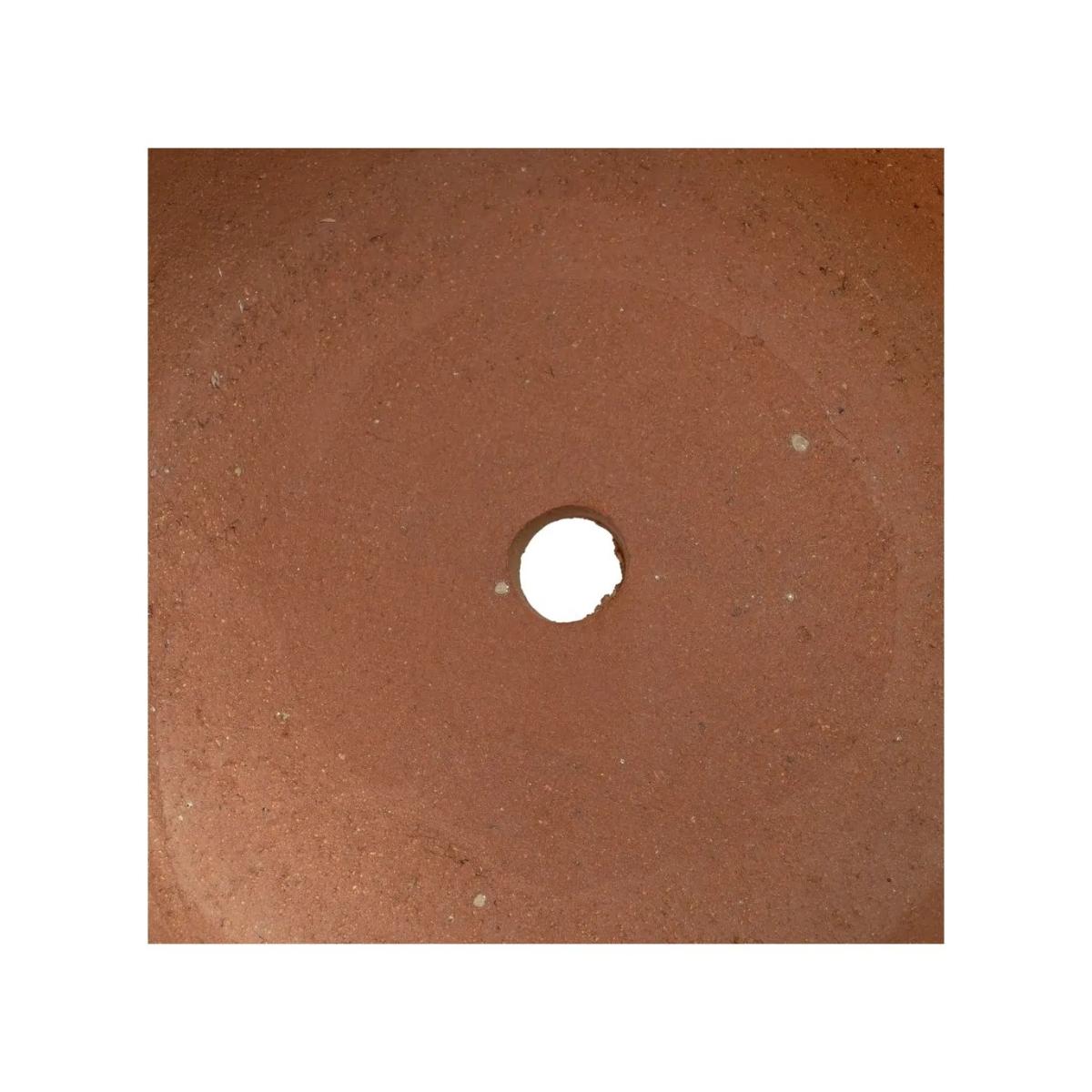 TABURETE CREMA CERÁMICA DECORACIÓN 35 X 35 X 48 CM