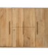 APARADOR NATURAL-BLANCO MÁRMOL/MADERA 150 X 50 X 75 CM