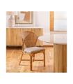 SILLA NATURAL RATÁN SALÓN 53 X 61,50 X 84,50 CM