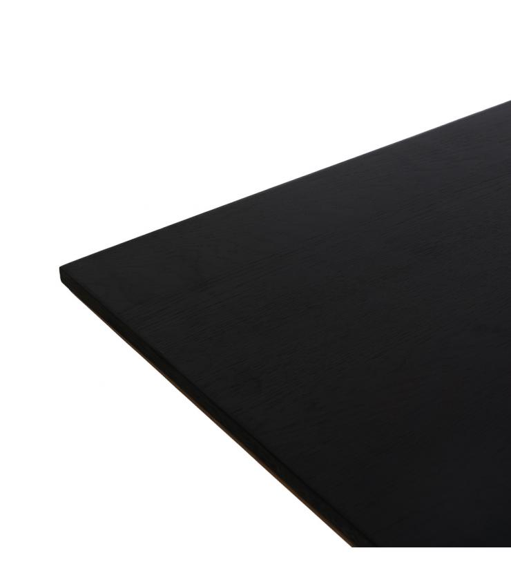 MESA COMEDOR NATURAL-NEGRO 240 X 100 X 76 CM