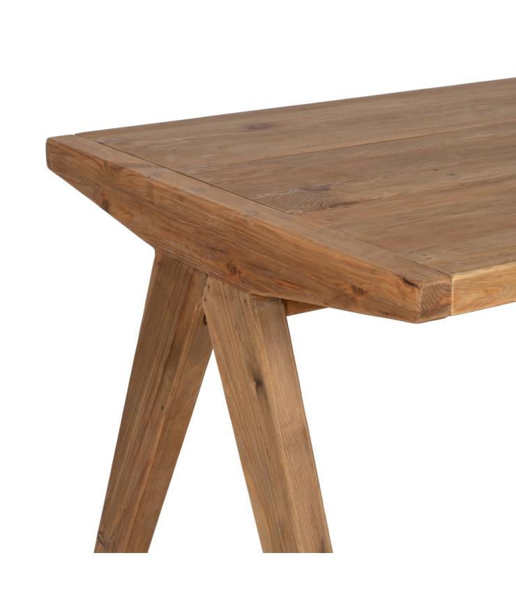 MESA COMEDOR NATURAL MADERA DE PINO 180 X 90 X 75 CM