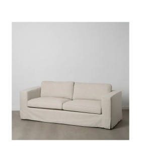 SOFÁ 3 PLAZAS BEIGE TEJIDO SIENA 222 X 95 X 80 CM