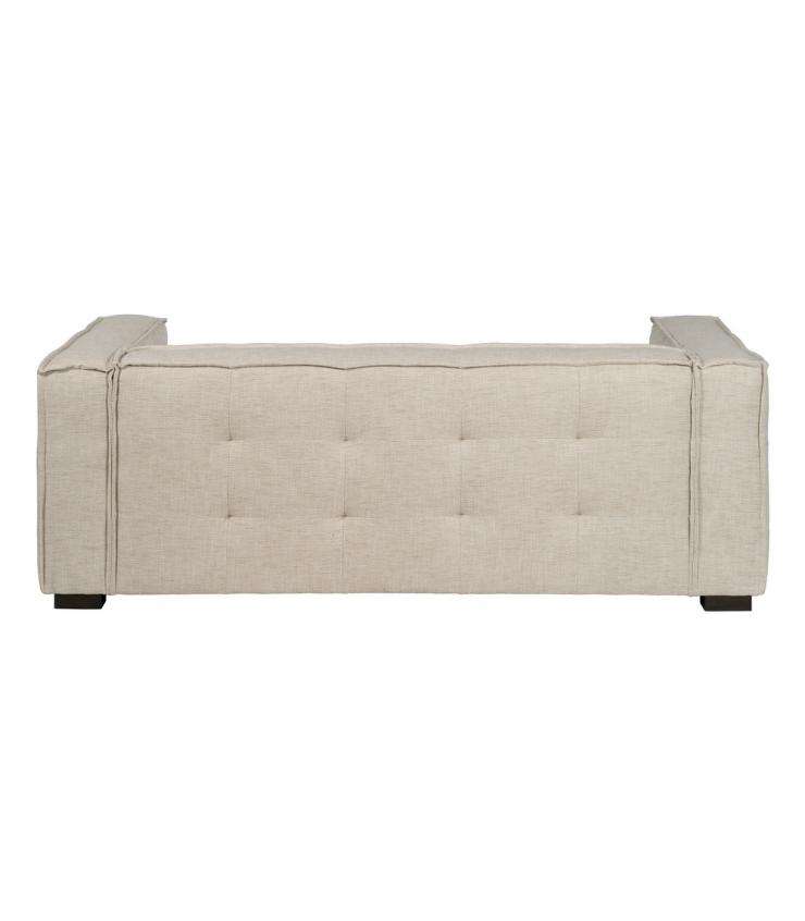 SOFÁ 3 PLAZAS BEIGE TEJIDO SIBARIS 218 X 102 X 77 CM