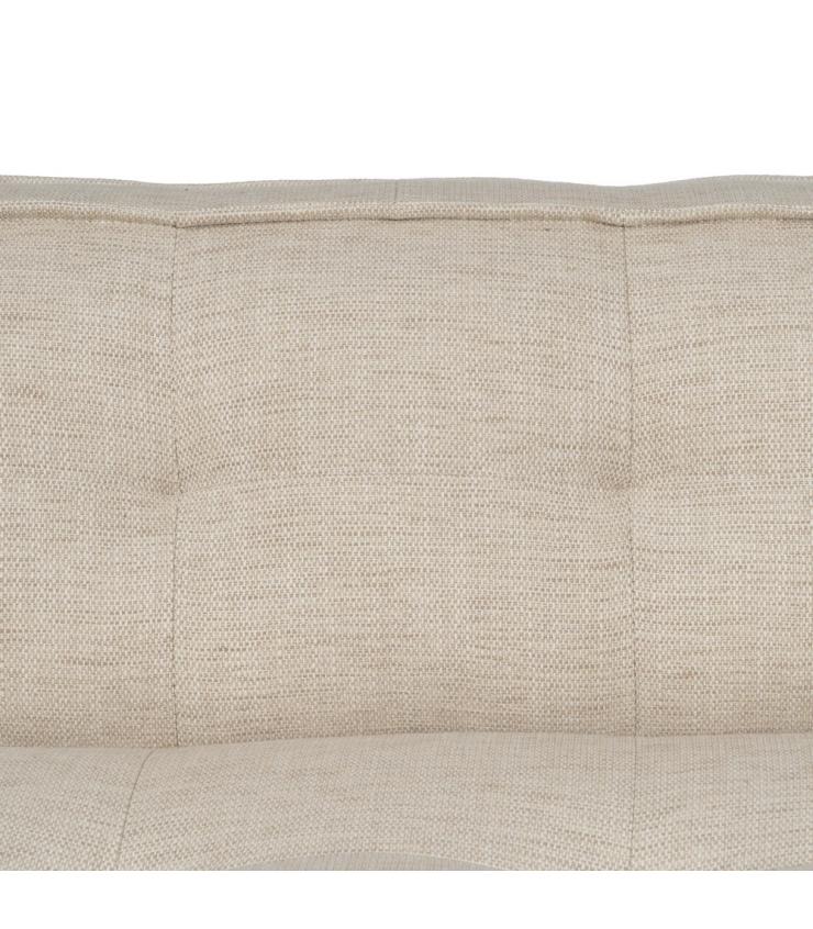 SOFÁ 3 PLAZAS BEIGE TEJIDO SIBARIS 218 X 102 X 77 CM