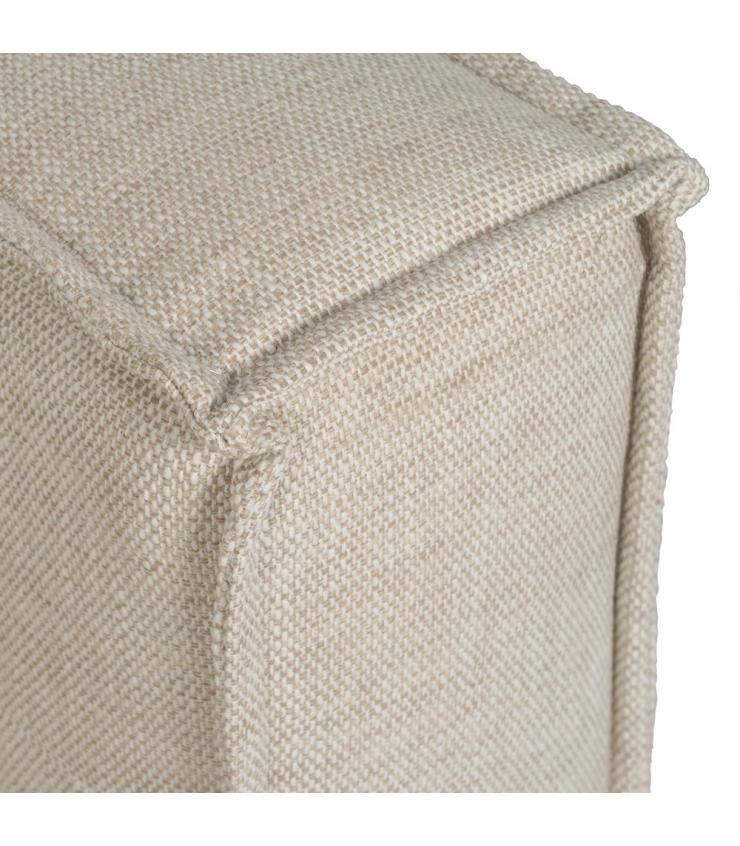 SOFÁ 3 PLAZAS BEIGE TEJIDO SIBARIS 218 X 102 X 77 CM