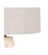 LÁMPARA MESA CREMA METAL-CERÁMICA 38 X 38 X 72 CM