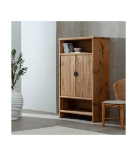 ARMARIO NATURAL MADERA DE PINO SALÓN 100 X 45 X 160 CM