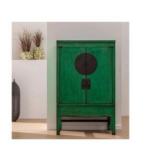 ARMARIO VERDE MADERA-MDF 108 X 48 X 175 CM