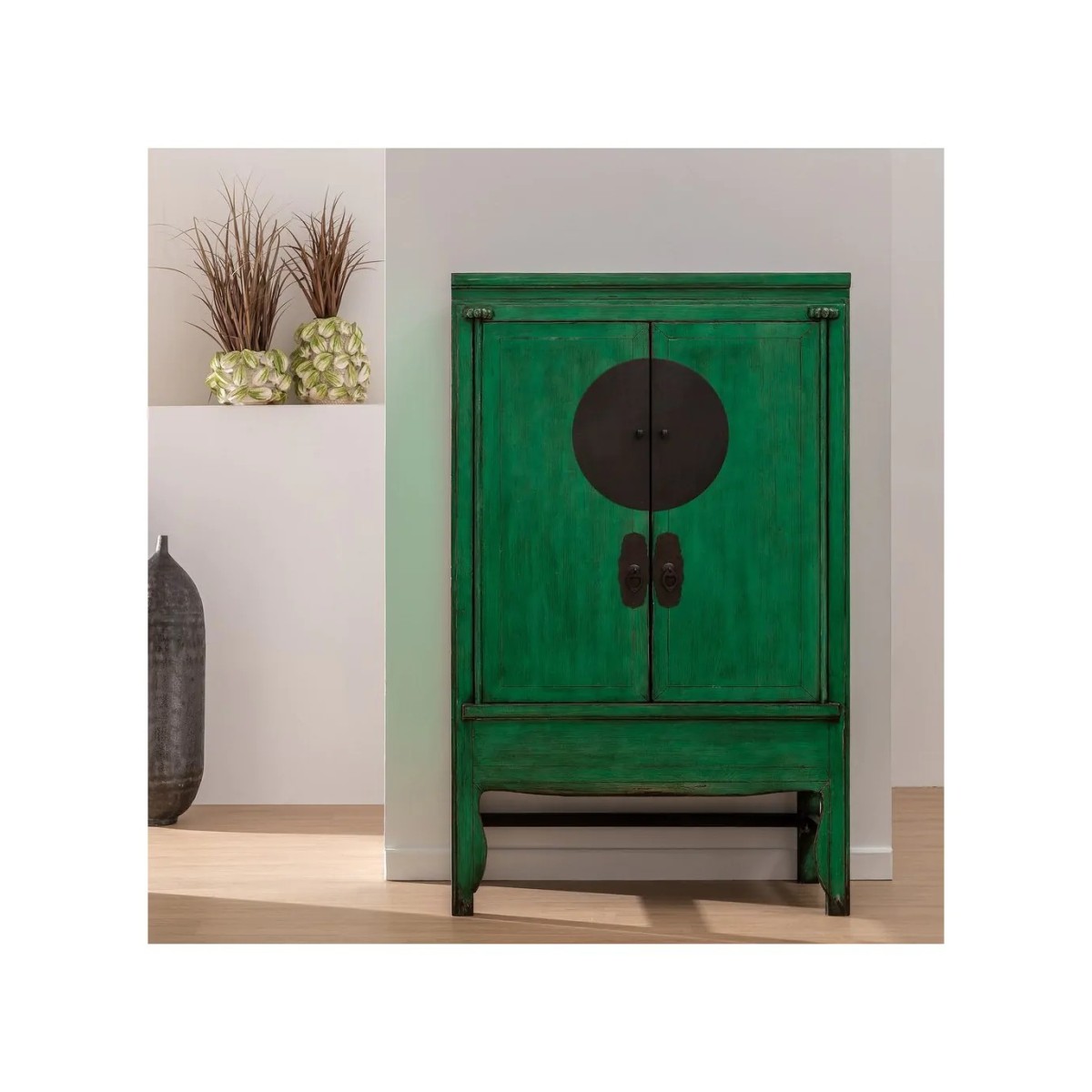ARMARIO VERDE MADERA-MDF 108 X 48 X 175 CM
