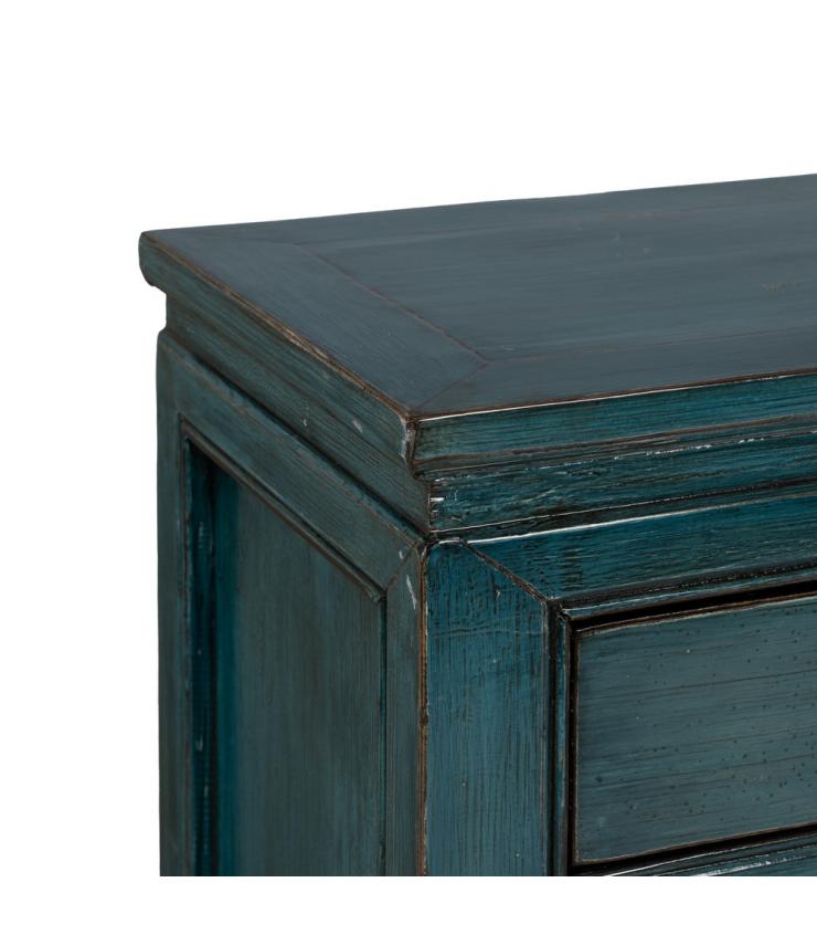 APARADOR AZUL MADERA-MDF 140 X 40 X 85 CM