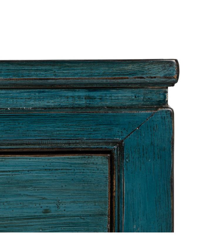 APARADOR AZUL MADERA-MDF 140 X 40 X 85 CM