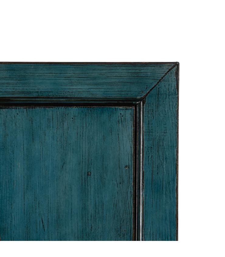 ARMARIO AZUL MADERA-MDF 80 X 49 X 184 CM