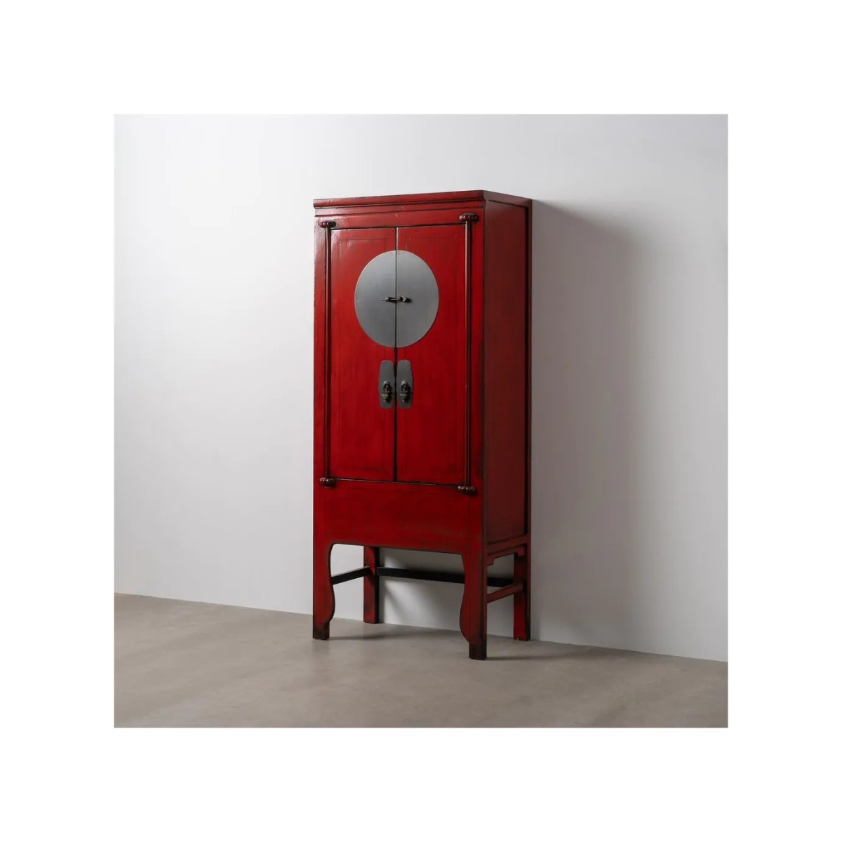 ARMARIO ROJO MADERA-MDF 83,50 X 45 X 195 CM
