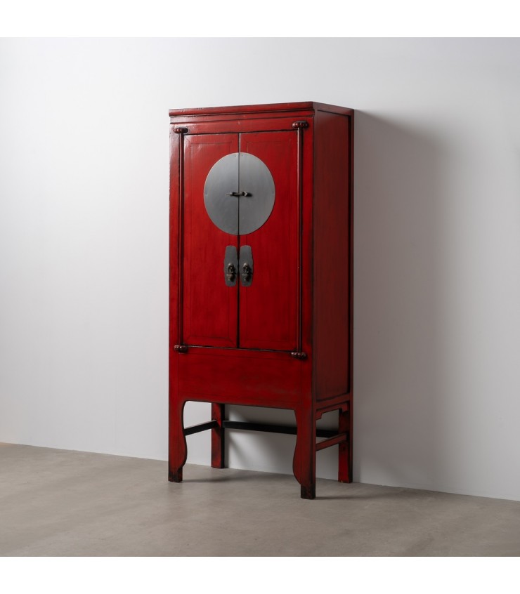 ARMARIO ROJO MADERA-MDF 83,50 X 45 X 195 CM