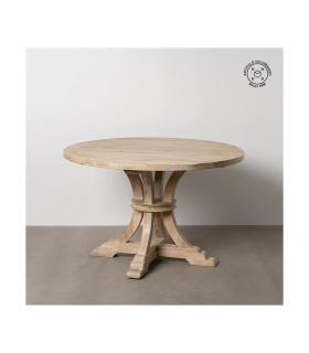 MESA COMEDOR BLANCO ROZADO 120 X 120 X 76 CM