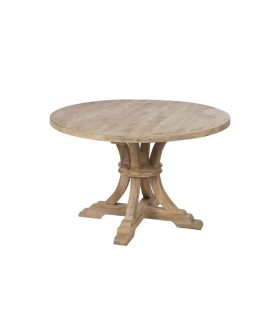 MESA COMEDOR BLANCO ROZADO 120 X 120 X 76 CM