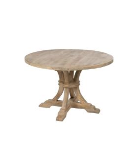 MESA COMEDOR BLANCO ROZADO 120 X 120 X 76 CM