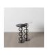 S/2 MESA AUXILIAR BLANCO-NEGRO 38 X 38 X 63 CM
