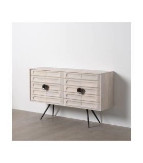 APARADOR BLANCO ROZADO MADERA DE MANGO 152 X 41 X 92 CM