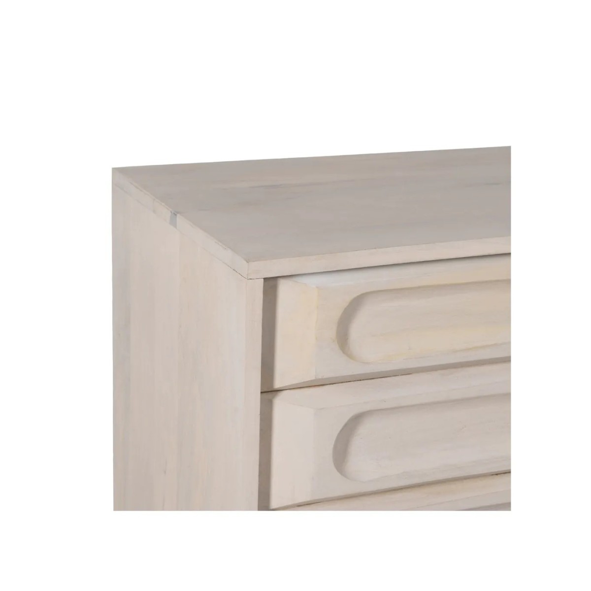 APARADOR BLANCO ROZADO MADERA DE MANGO 152 X 41 X 92 CM