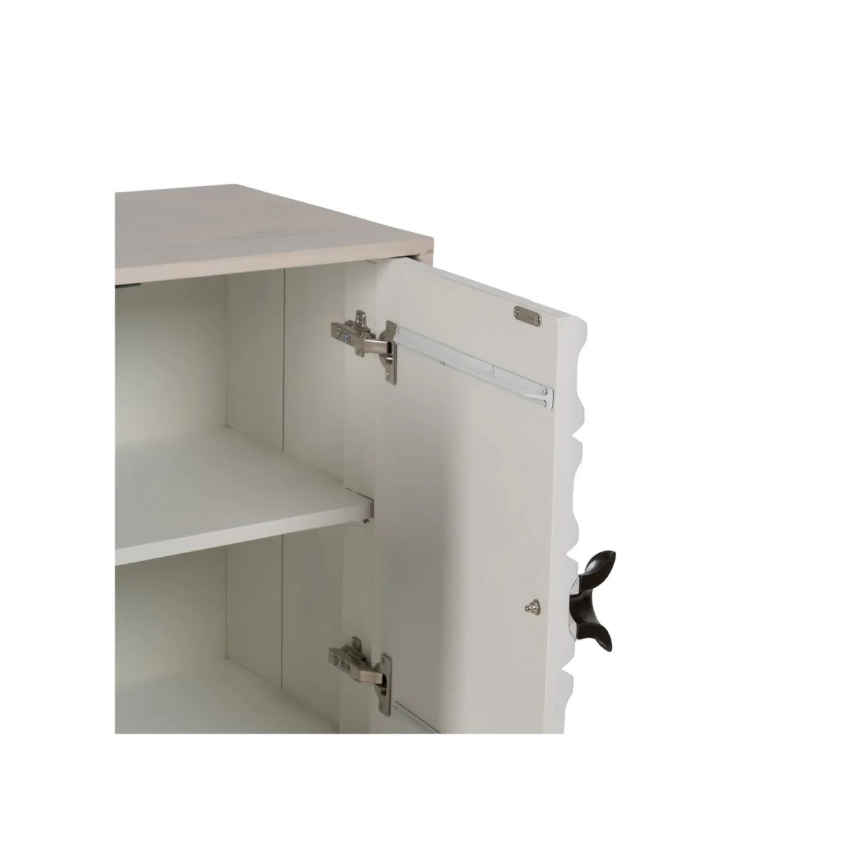 APARADOR BLANCO ROZADO MADERA DE MANGO 152 X 41 X 92 CM