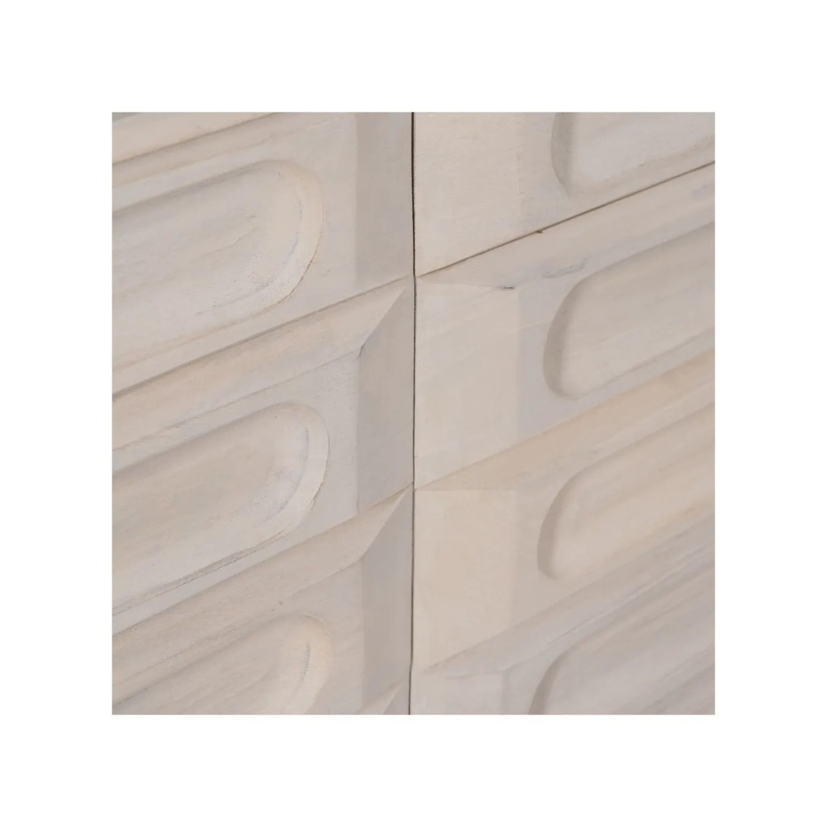 APARADOR BLANCO ROZADO MADERA DE MANGO 152 X 41 X 92 CM