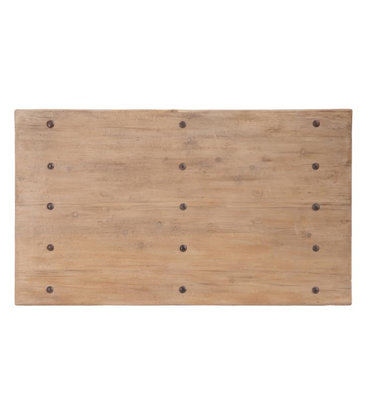 MESA CENTRO NATURAL MADERA DE OLMO 170 X 100 X 30 CM