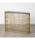 CONSOLA ORO METAL-CRISTAL ENTRADA 107 X 32 X 78 CM