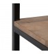 MESITA NATURAL-NEGRO MADERA DE MANGO 35,50 X 35,50 X 61 CM